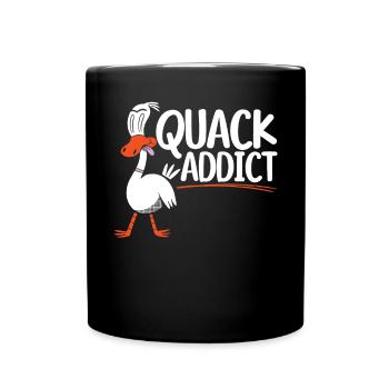 Quacksalber Entlein Vogel Wasservögel Entenliebhaber - Tasse einfarbig - Schwarz - Vorne