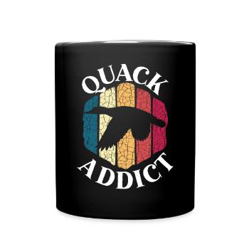 Quacksalber Entlein Vogel Wasservögel Entenliebhaber - Tasse einfarbig - Schwarz - Vorne
