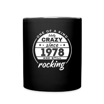 Unique en son genre totalement fou depuis 1978 Rocking - Mug uni - noir - Devant