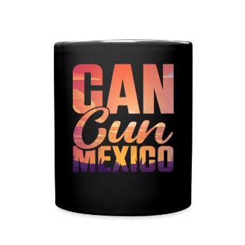 Cancun Mexique Yucatan vacances voyage de vacances - Mug uni - noir - Devant