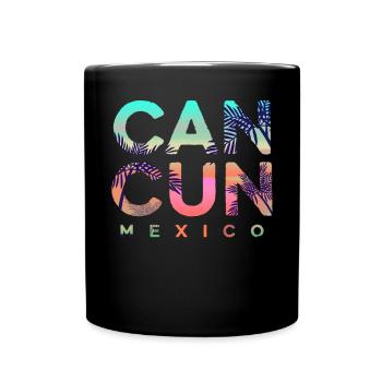 Cancun Mexique Yucatan vacances voyage de vacances - Mug uni - noir - Devant