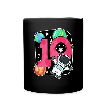 10 Jahre Geburtstag Junge Geschenk - Tasse einfarbig - Schwarz - Vorne