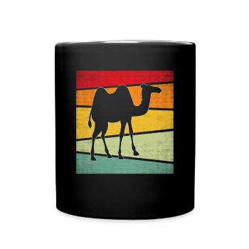 Camel Rétro - Mug uni - noir - Devant