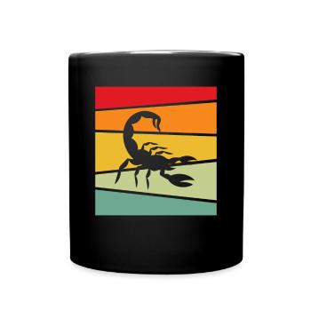 Scorpio Retro - Full Colour Mug - black - Front