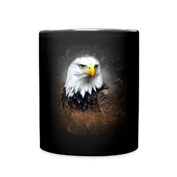 Eagle Splash Art - Full Colour Mug - black - Front