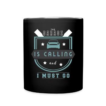 Tuning Spruch für Motorsport / Auto Fans - Tasse einfarbig - Schwarz - Vorne