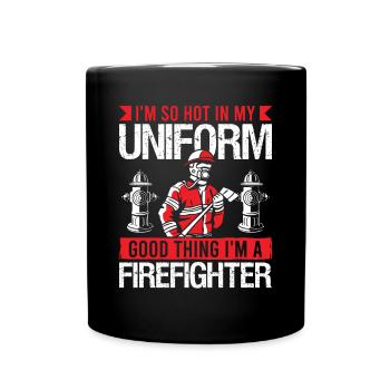 Pompier Bonne chose dans le service d’incendie des pompiers - Mug uni - noir - Devant