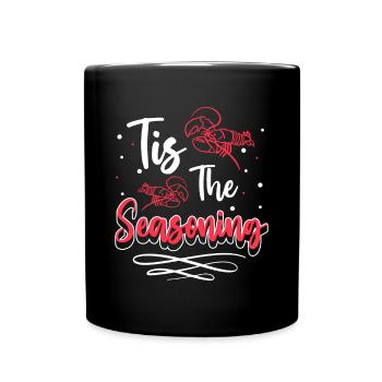 Tis The Seasoning Crawfish Shirt - Full Colour Mug - black - Front