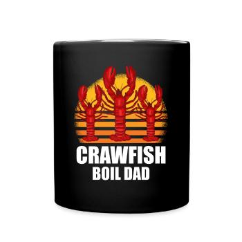 Vintage Retro Crawfish Boil Dad Father’s Day Daddy - Mug uni - noir - Devant