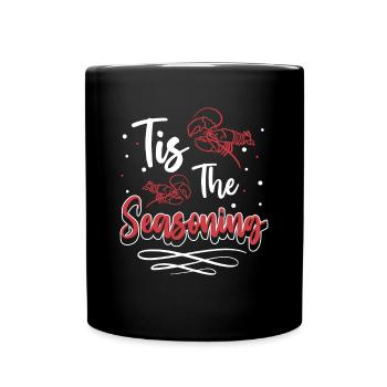 Tis The Seasoning Crawfish Shirt - Full Colour Mug - black - Front
