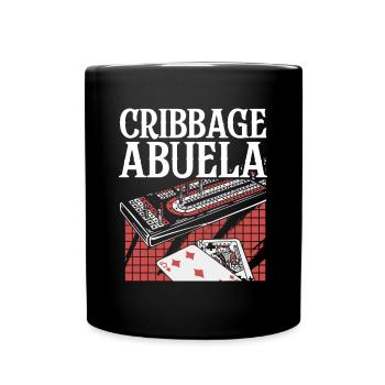 Cribbage Abuela Shirt Grandma Grandma - Full Colour Mug - black - Front