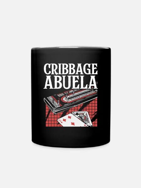 Cribbage Abuela Shirt Großmutter Oma - Tasse einfarbig - Schwarz