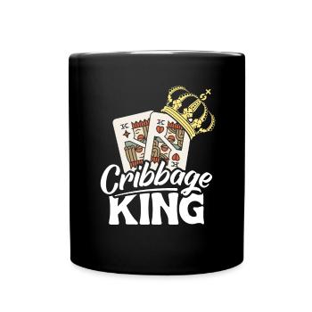 Cribbage King Chemise Cadeau - Mug uni - noir - Devant