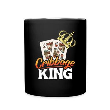 Cribbage King Chemise Cadeau - Mug uni - noir - Devant