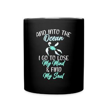 Turtle Owner Gift Turtle Lover - Full Colour Mug - black - Front