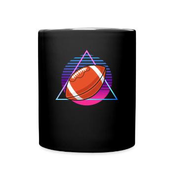 Vaporwave Football Sports Football américain - Mug uni - noir - Devant