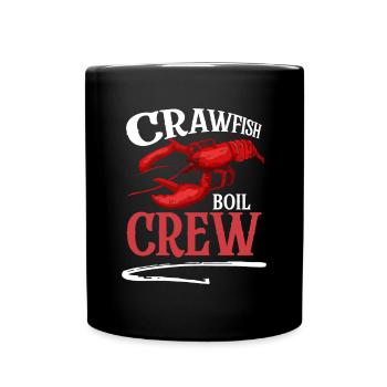 Crawfish Boil Crew Shirt Gift - Full Colour Mug - black - Front