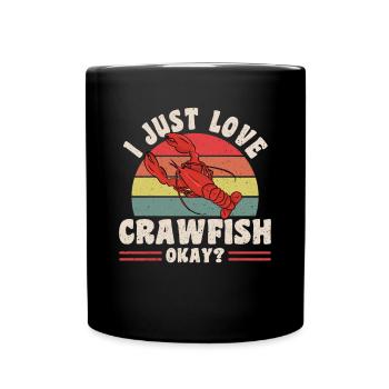 J’adore les écrevisses d’accord? - Mug uni - noir - Devant