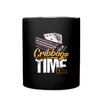 Cribbage Time Shirt Cadeau - Mug uni - noir - Devant