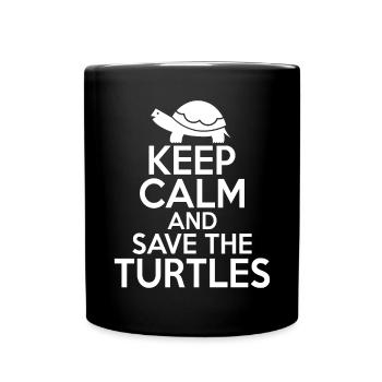 Turtle Owner Gift Turtle Lover - Full Colour Mug - black - Front