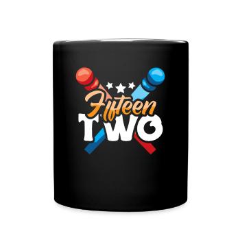 Fifteen Two Cribbage Shirt Gift - Full Colour Mug - black - Front
