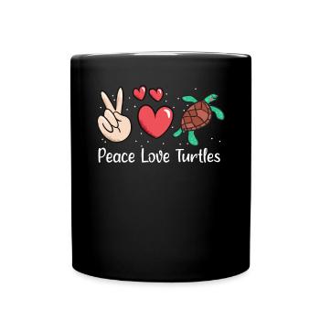 Turtle Owner Gift Turtle Lover - Full Colour Mug - black - Front
