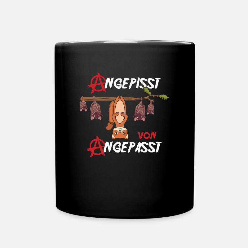 Angepisst von Angepasst Be Different Wiesel - Tasse einfarbig - Schwarz