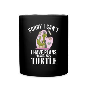 Turtle Owner Gift Turtle Lover - Full Colour Mug - black - Front