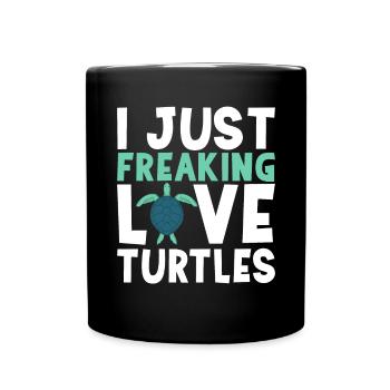 Turtle Owner Gift Turtle Lover - Mug uni - noir - Devant