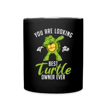 Turtle Owner Gift Turtle Lover - Full Colour Mug - black - Front