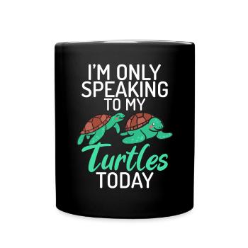 Turtle Owner Gift Turtle Lover - Full Colour Mug - black - Front