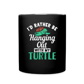 Turtle Owner Gift Turtle Lover - Full Colour Mug - black - Front