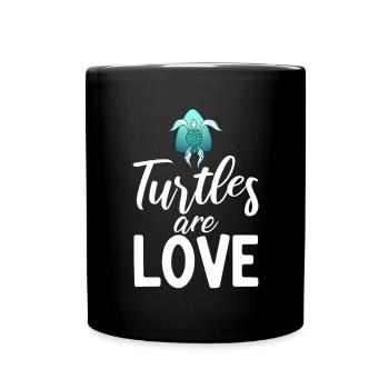 Turtle Owner Gift Turtle Lover - Full Colour Mug - black - Front