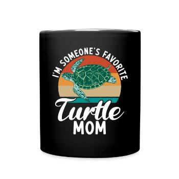 Turtle Owner Gift Turtle Lover - Full Colour Mug - black - Front