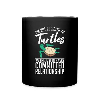 Turtle Owner Gift Turtle Lover - Full Colour Mug - black - Front