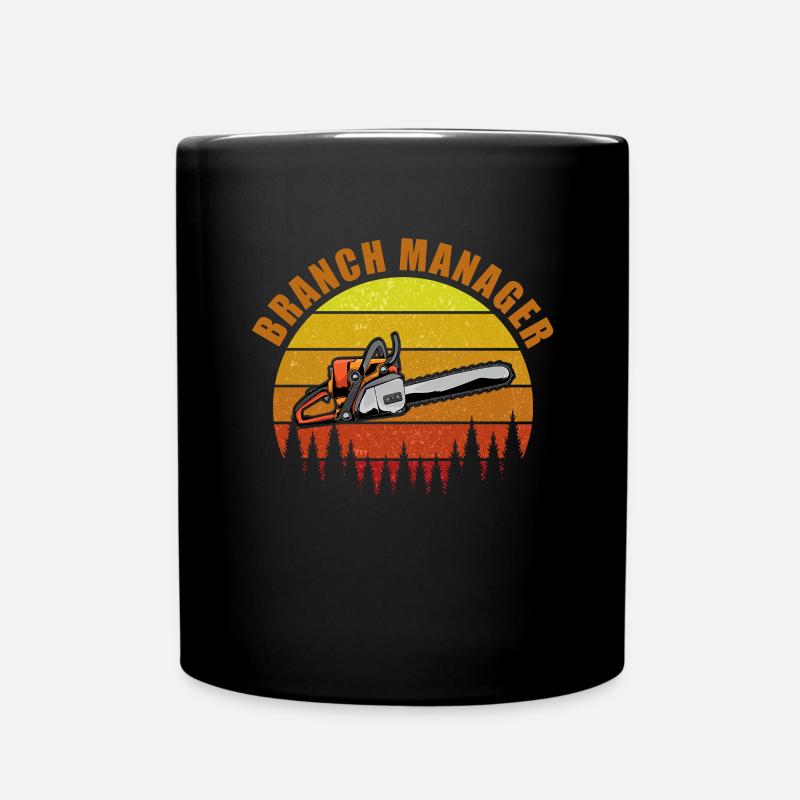 Baumpfleger - Tasse einfarbig - Schwarz
