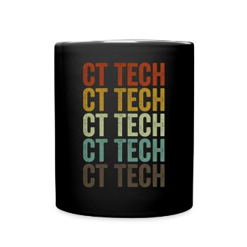 Ct Tech CT Tech Nukleare Strahlung Herzschlag Puls - Tasse einfarbig - Schwarz - Vorne