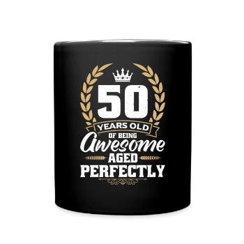 50 years old to be great - Full Colour Mug - black - Front
