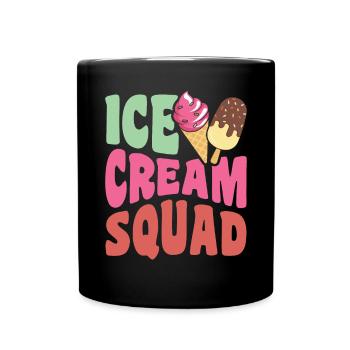 Ice cream troupe - Full Colour Mug - black - Front