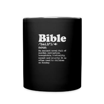 Atheist Atheism Anti Religion God Gift - Full Colour Mug - black - Front