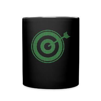 Darts - Tasse einfarbig - Schwarz - Vorne
