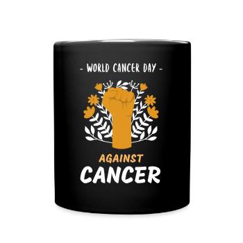 Journée mondiale contre le cancer contre le cancer, nous luttons contre le cancer - Mug uni - noir - Devant