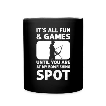 Tout est amusant - Mug uni - noir - Devant