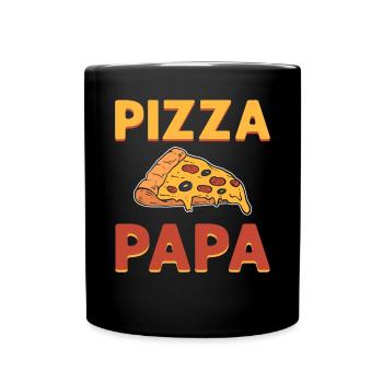 Pizza Papa. Pizza expert. Pizza maker. Pizza - Full Colour Mug - black - Front