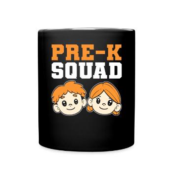 Équipe pré-K. Enseignante de maternelle pour les enseignants du primaire - Mug uni - noir - Devant