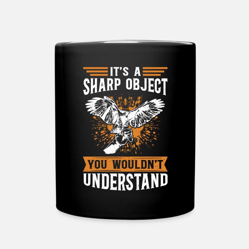 Falconer Falconry Hunting Falconry Pickling Gift - Full Colour Mug - black