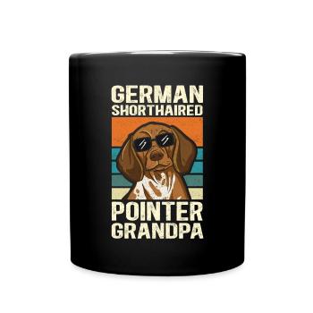Grand-père allemand à poil court | Cadeau du propriétaire de chien - Mug uni - noir - Devant