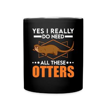 Loutre Cadeau Loutre Loutre Loutre Loutre de mer - Mug uni - noir - Devant