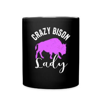 Buffle Bison Buffle Amérindien - Mug uni - noir - Devant