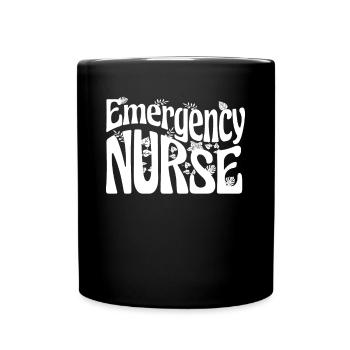 Emergency Nurse - Full Colour Mug - black - Front